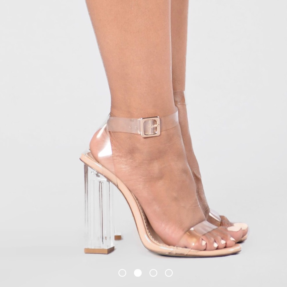 Clear heels